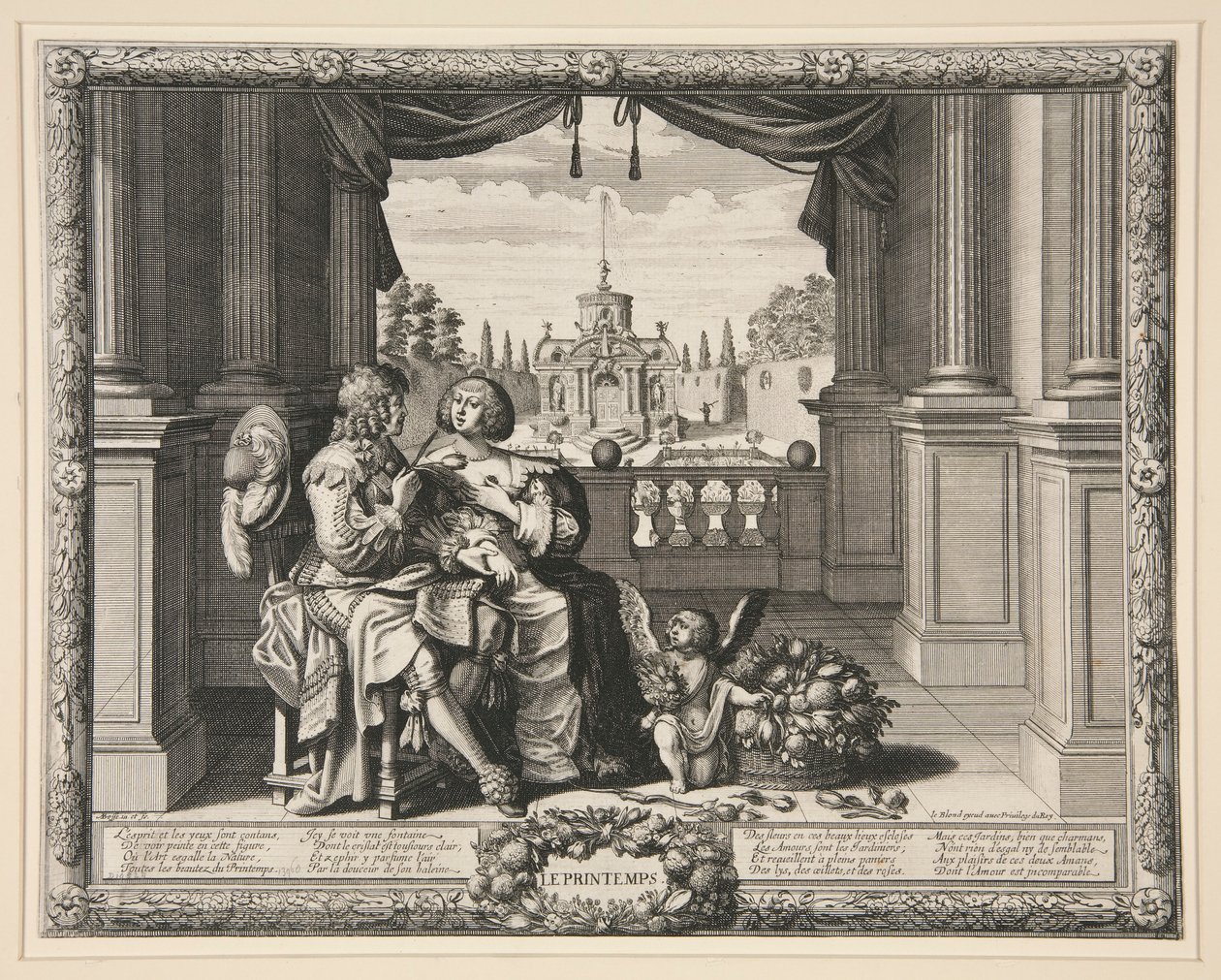 As Quatro Estações: Primavera de Abraham Bosse