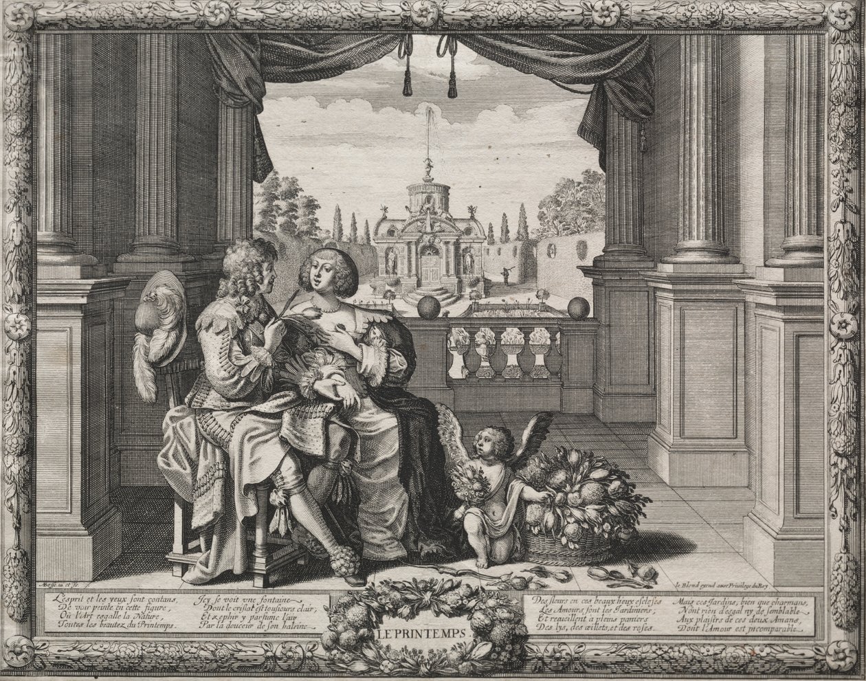 As Quatro Estações: Primavera de Abraham Bosse