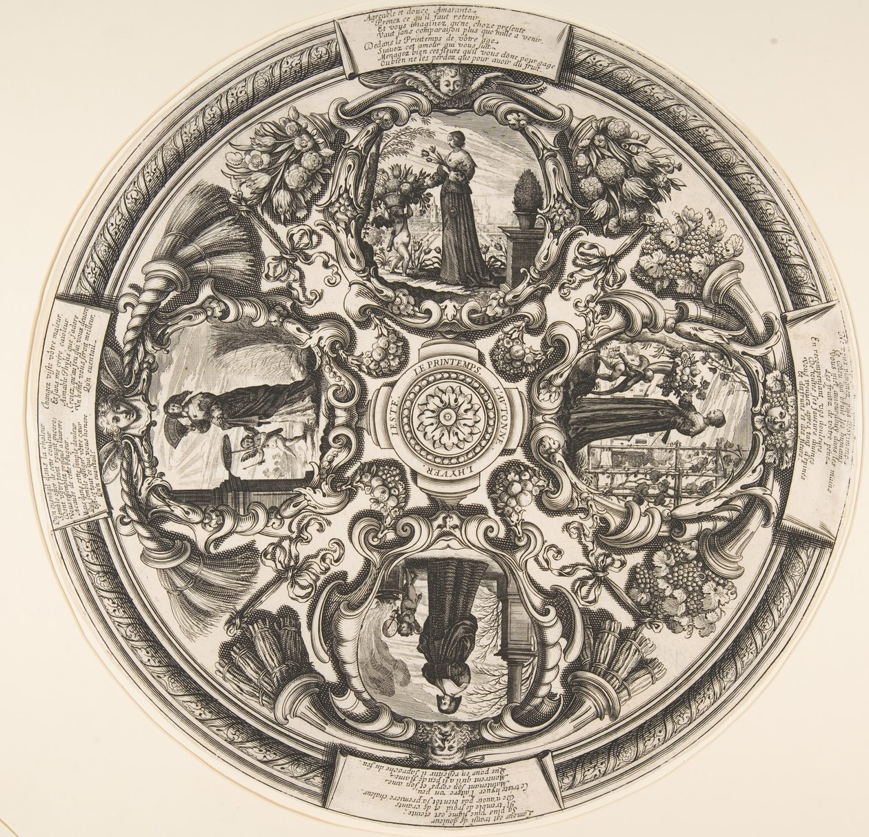 O Four Seasons, de meados a final do século XVII. de Abraham Bosse