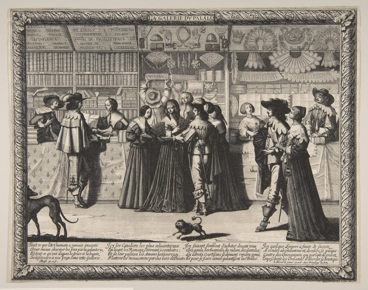 A Galeria do Palácio da Justiça, ca. 1638 de Abraham Bosse