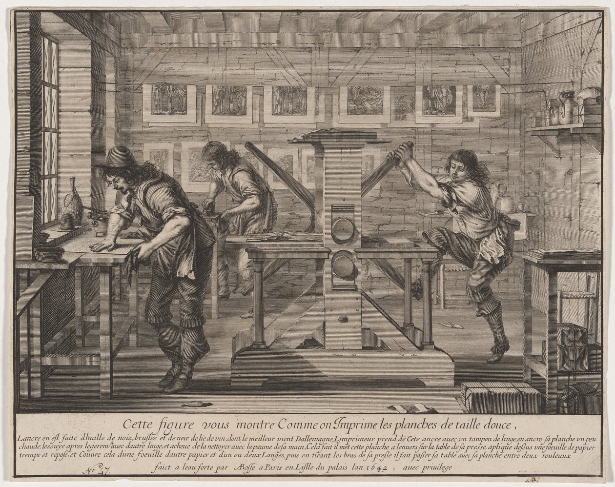 Os impressores de gravura em talhe-doce de Abraham Bosse