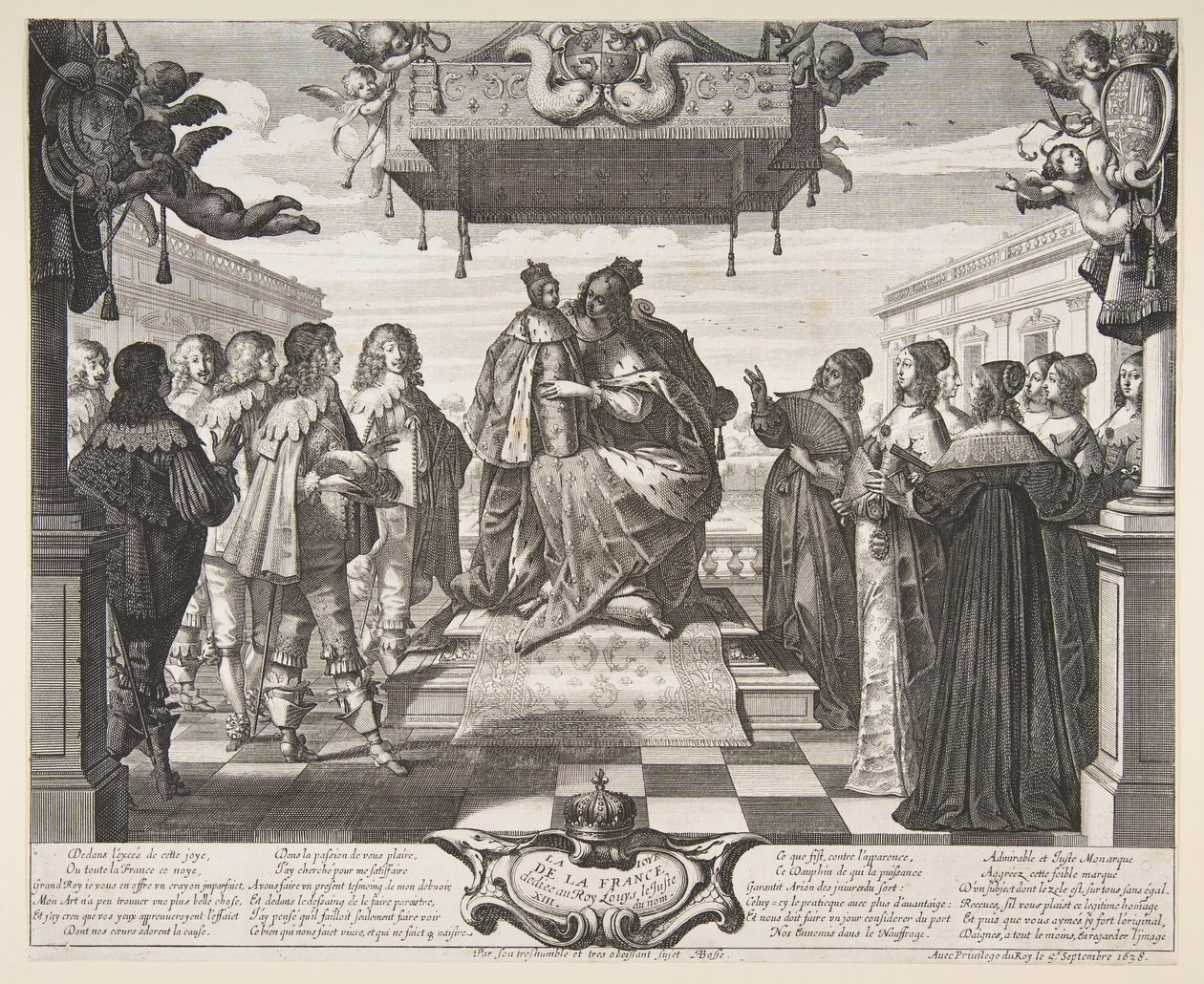 A alegria da França, 1638. de Abraham Bosse