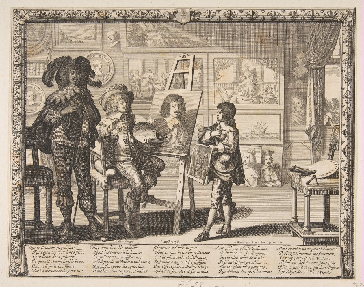O pintor, ca. 1642 de Abraham Bosse