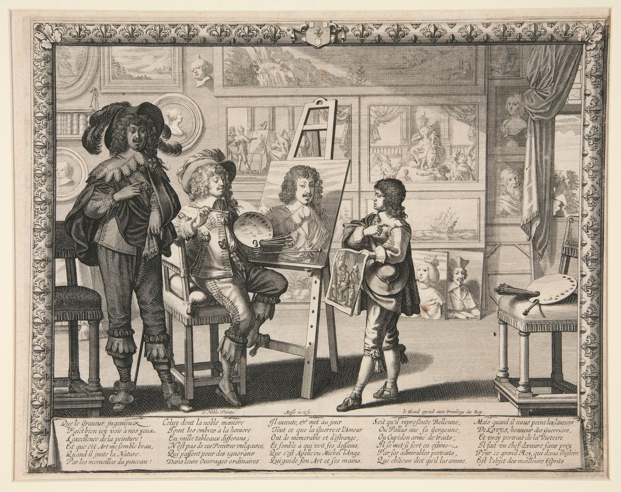 O Pintor no seu Estúdio, de séries de Artistas nos seus Estúdios de Abraham Bosse