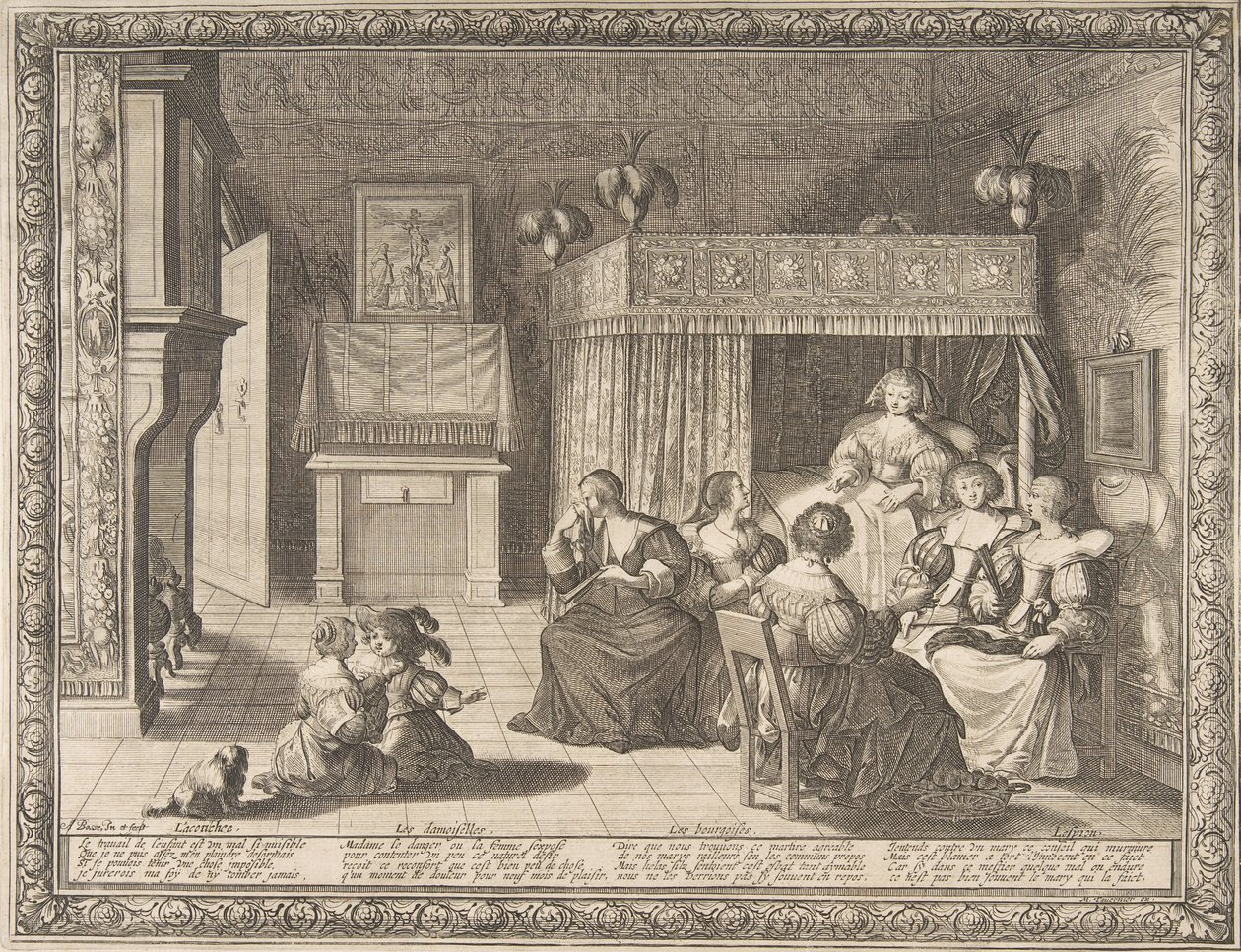 Visita à Nova Mãe, 1633. de Abraham Bosse