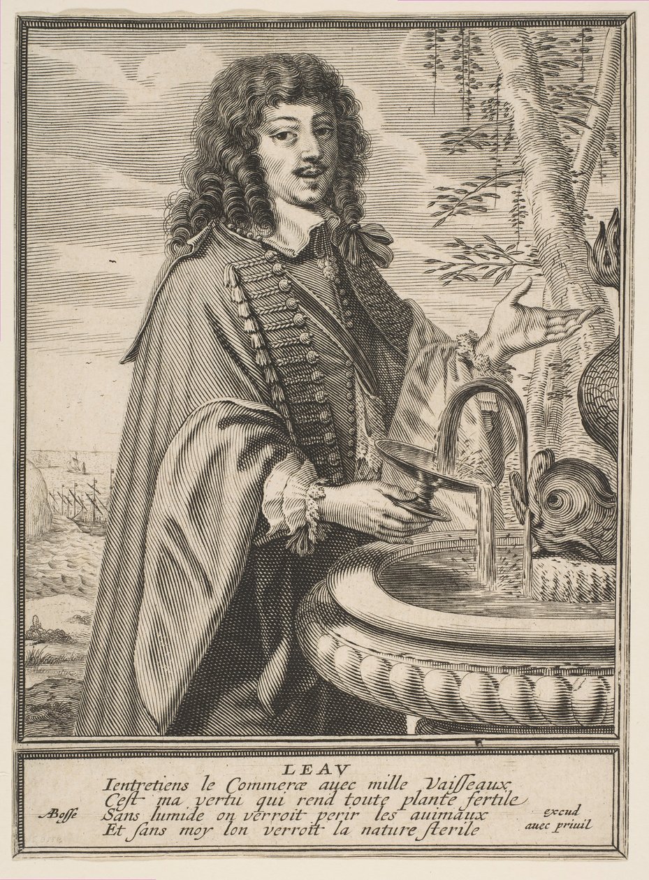 Água, ca. 1630 de Abraham Bosse