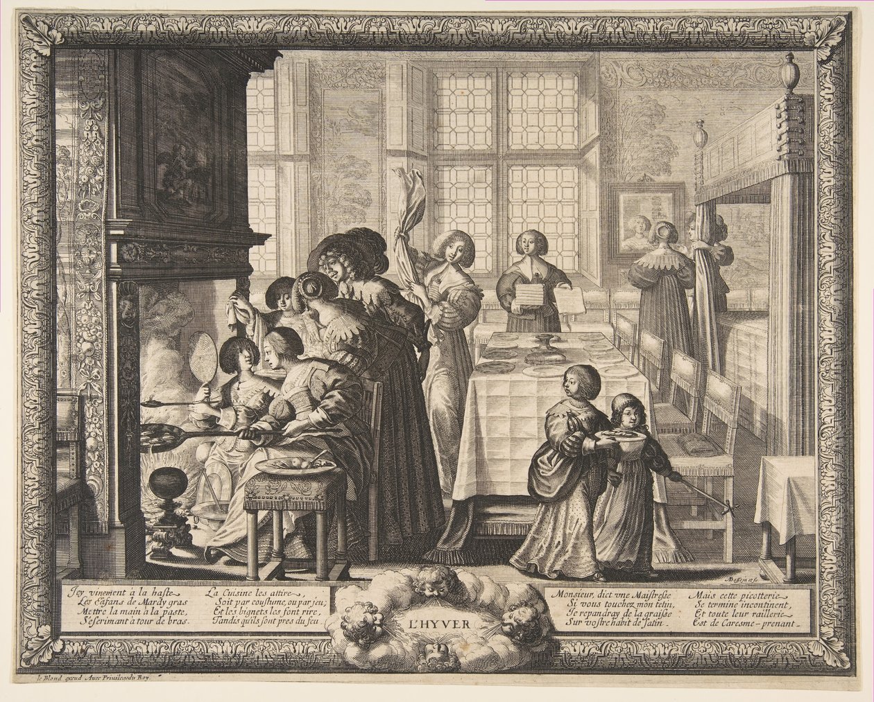 Inverno, ca. 1637 de Abraham Bosse