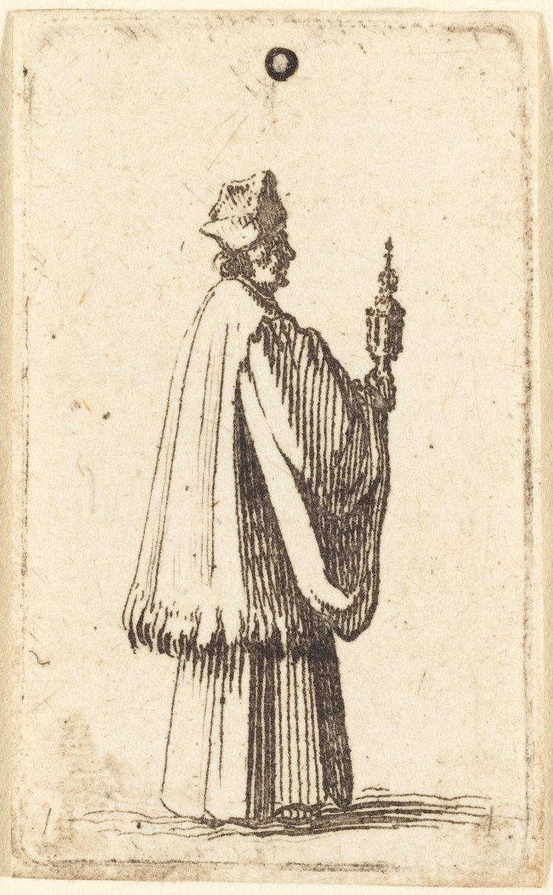 Priest Carrying the Holy Sacrament of the Eucharist de Abraham Bosse or Jacques Callot