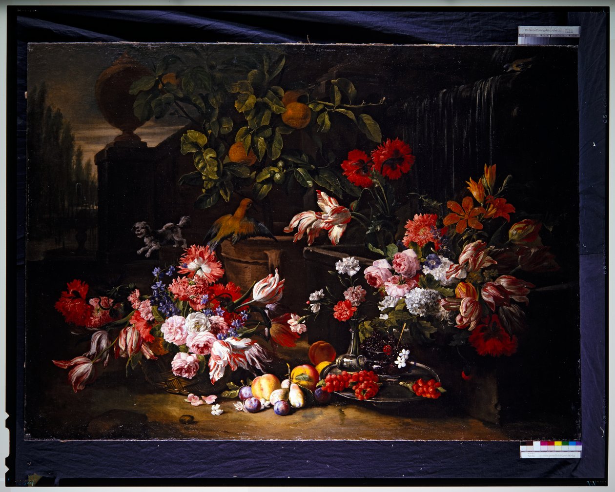 Natureza morta com flores num jardim de Abraham Brueghel