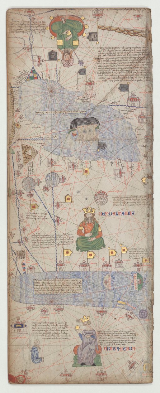 Atlas Catalão, Folha 9, 1375 de Abraham Cresques