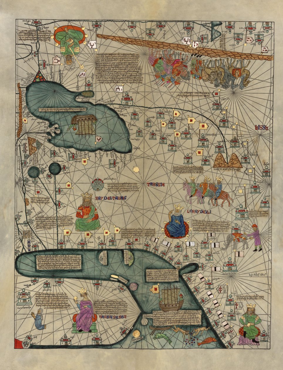 Cathay, China, do Atlas Catalão de Abraham Cresques