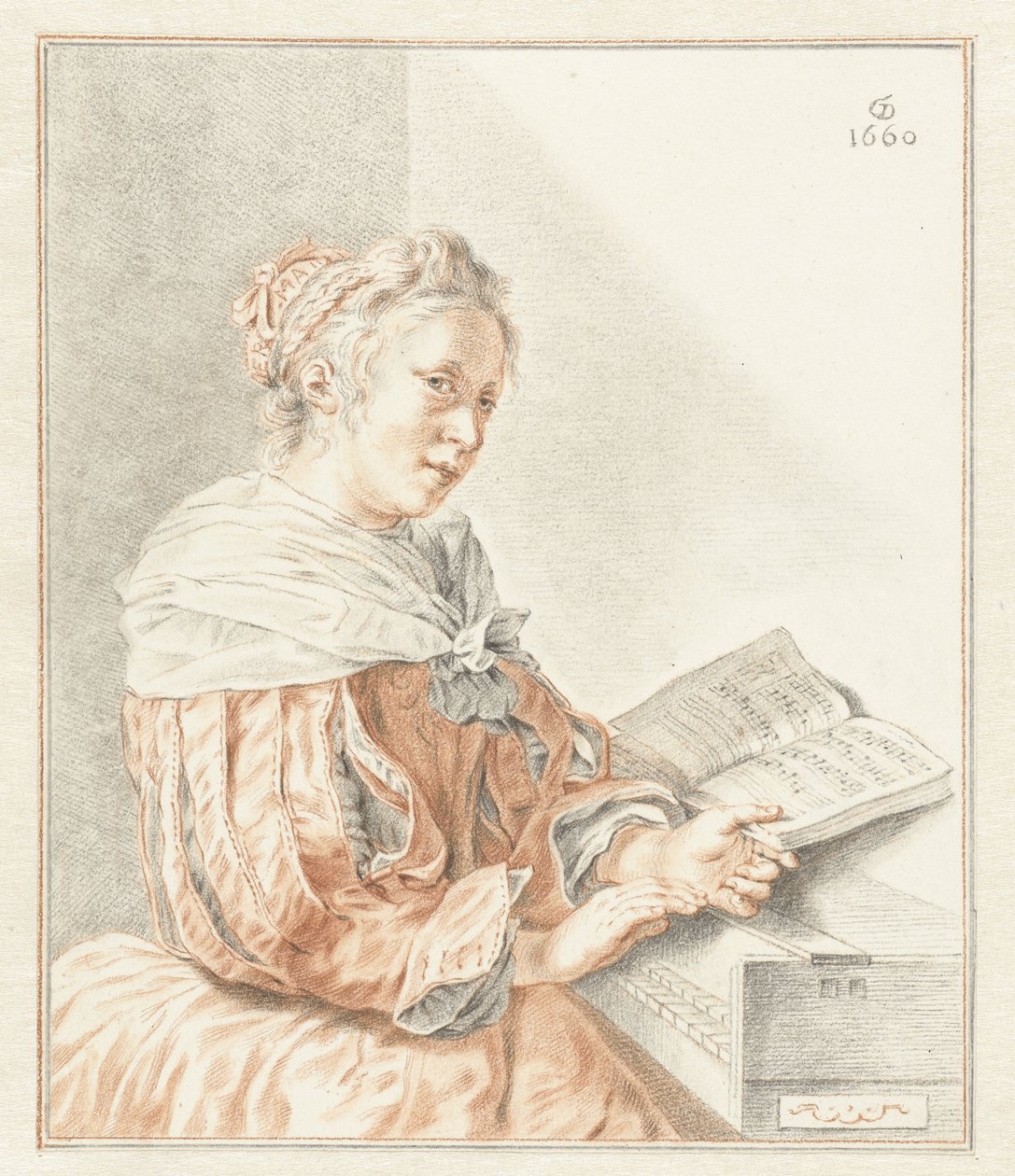 Senhora na espineta de Abraham Delfos