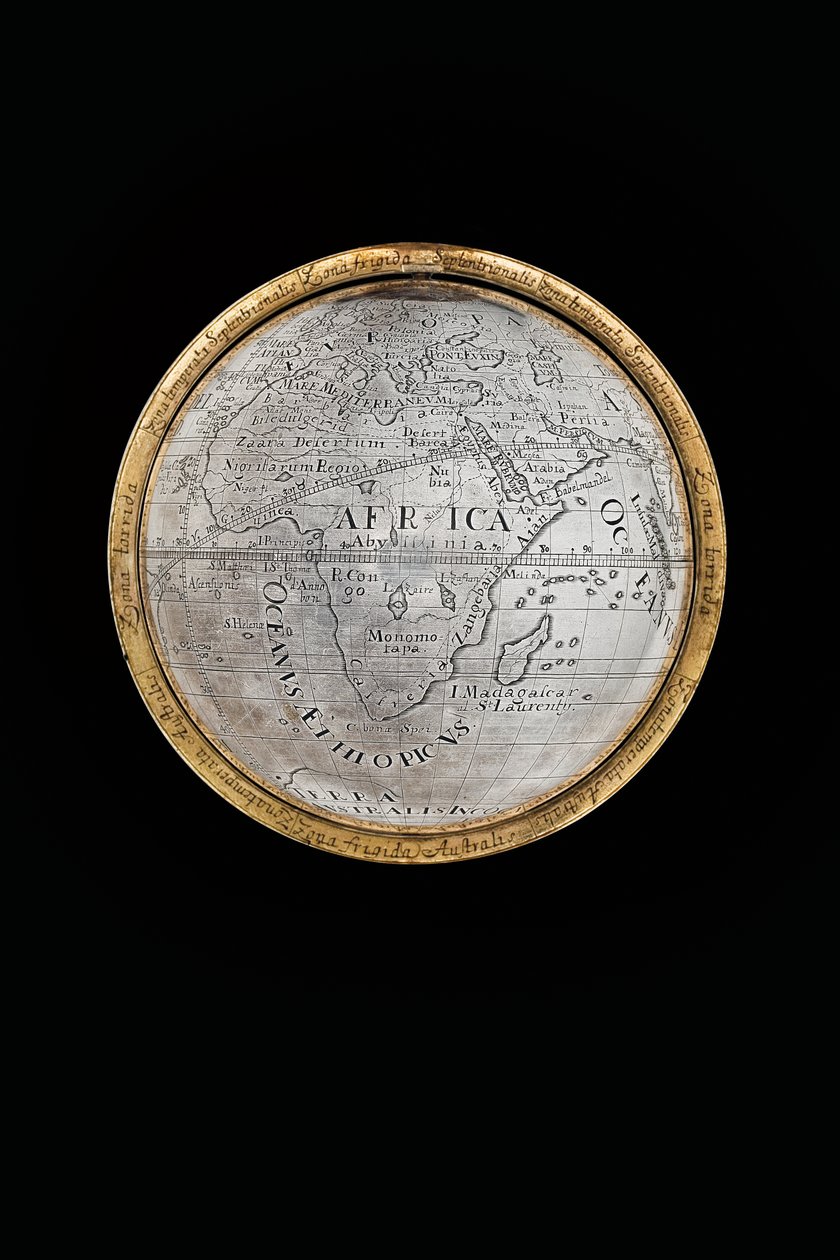 Dois globos terrestres e celestes excepcionais, apoiados por Hércules e Atlas, Augsburg, 1697-99 de Abraham Drentwett