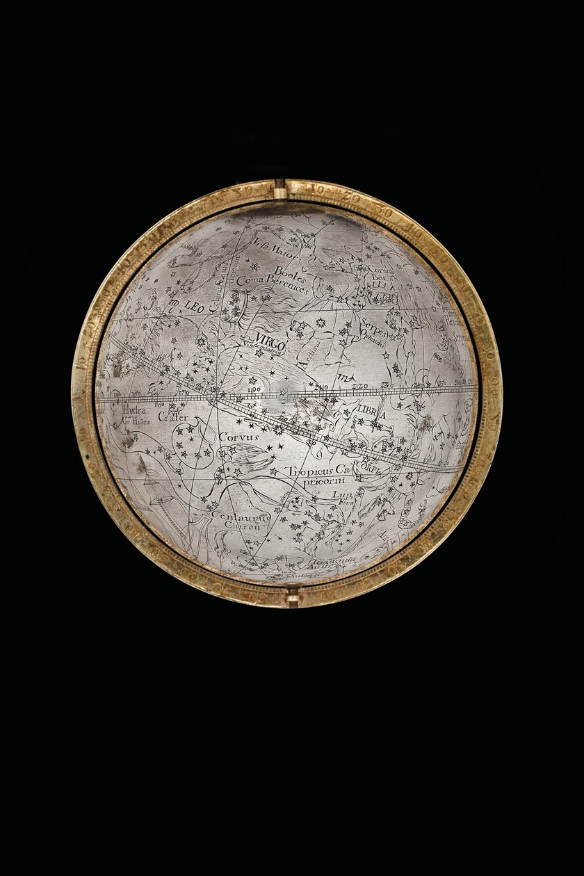 Dois globos terrestres e celestes excepcionais, apoiados por Hércules e Atlas, Augsburg, 1697-99 de Abraham Drentwett