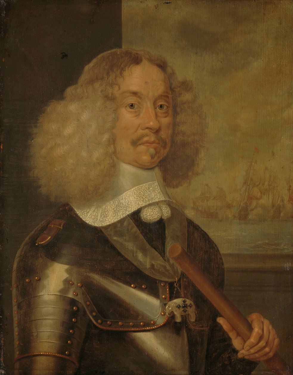 Retrato de Jacob Barão van Wassenaer, Senhor de Obdam, Tenente-Almirante da Holanda e da Frísia Ocidental de Abraham Evertsz. van Westerveld