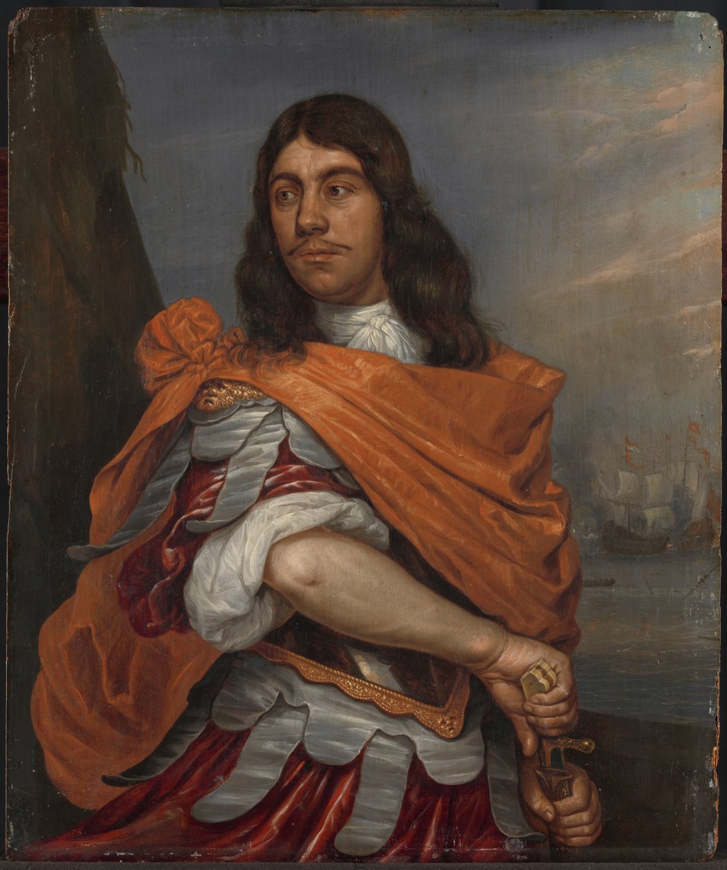 Retrato do tenente-almirante Cornelis Tromp em traje romano de Abraham Evertsz. van Westerveld