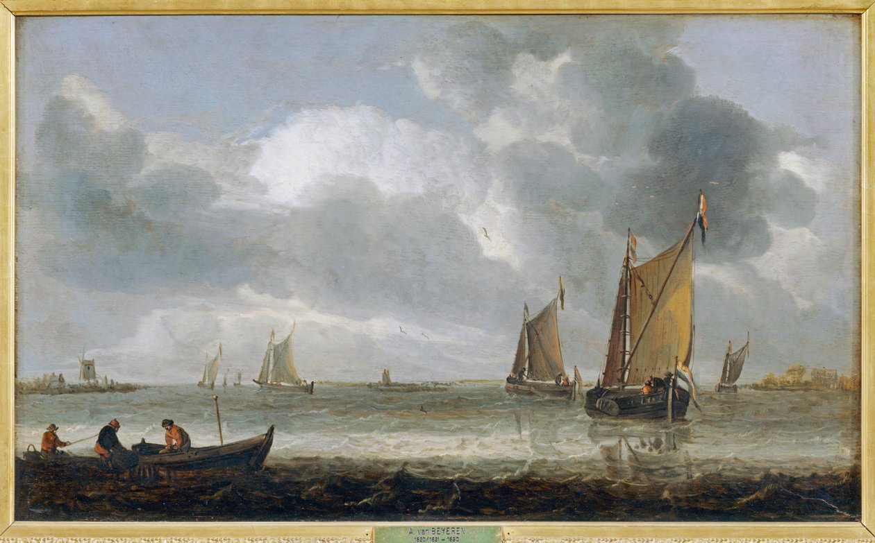 A marinha prateada ... de Abraham Hendricksz van Beyeren