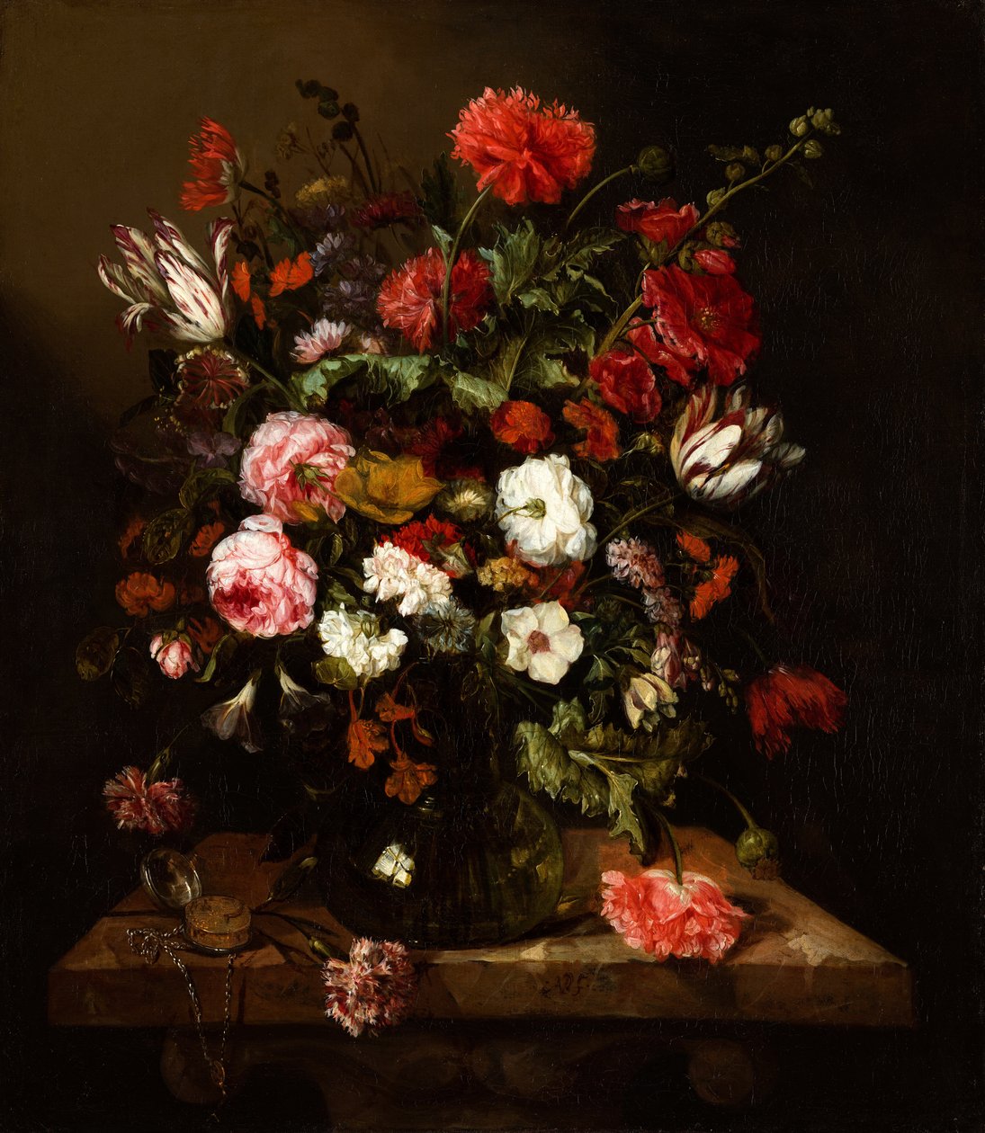 Ainda vida com flores de Abraham Hendricksz van Beyeren