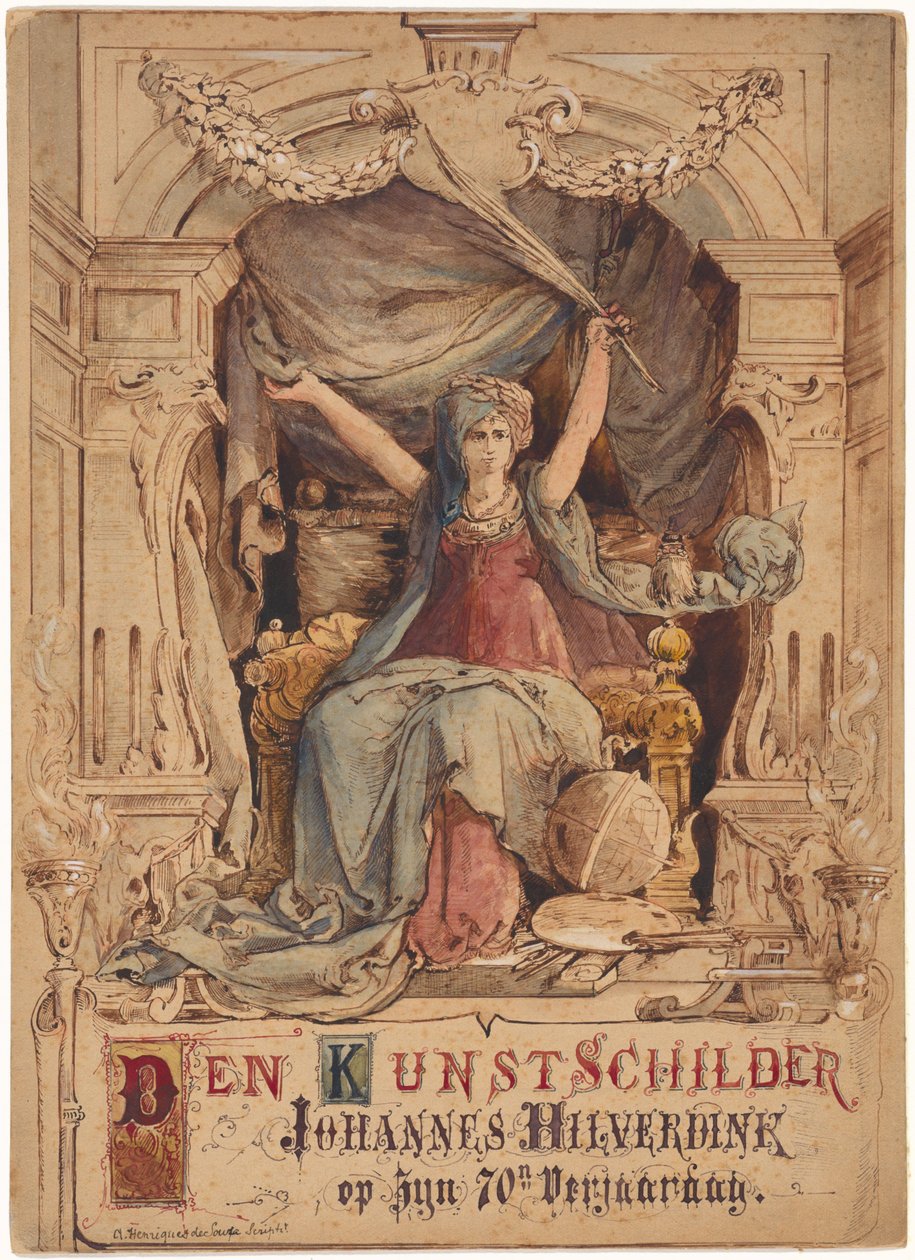 Personificação da pintura de Abraham Henriques de Souza