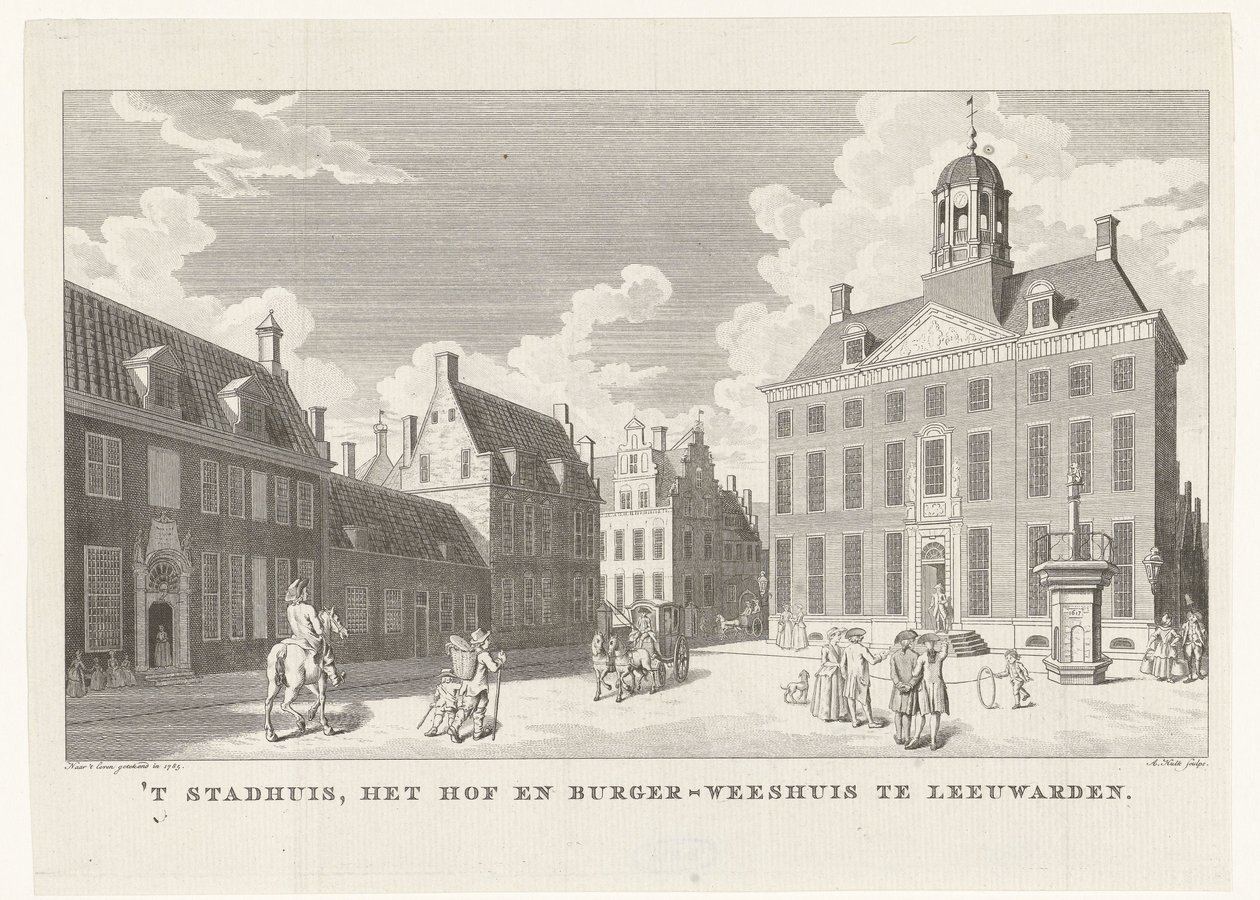 Câmara municipal em Leeuwarden 