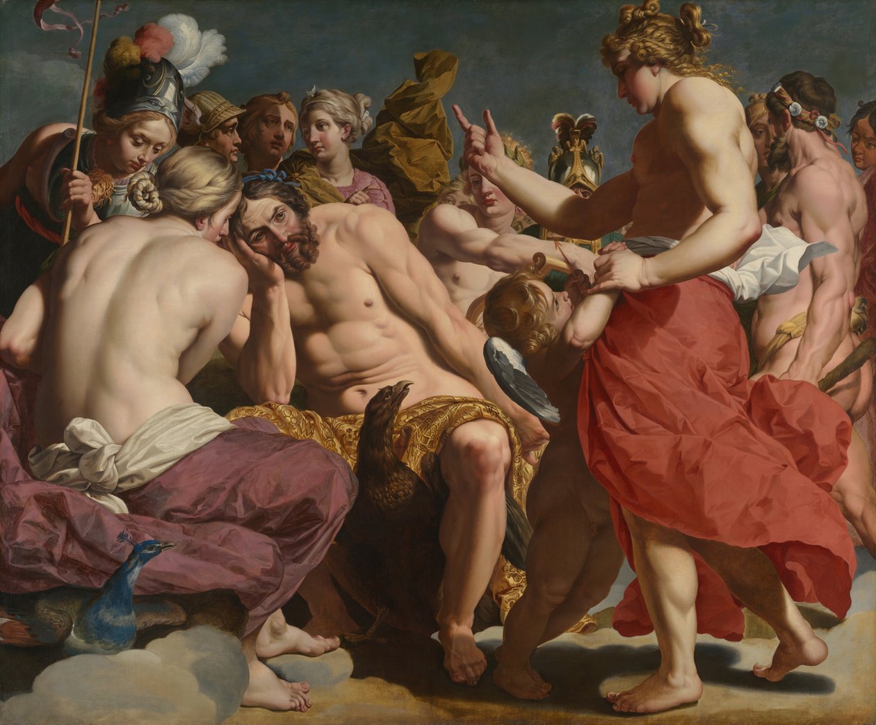 Júpiter repreendido por Vênus, c. 161213. de Abraham Janssens