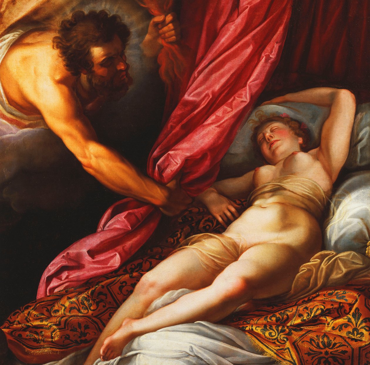 Júpiter e Semele, c.1625 de Abraham Janssens van Nuyssen