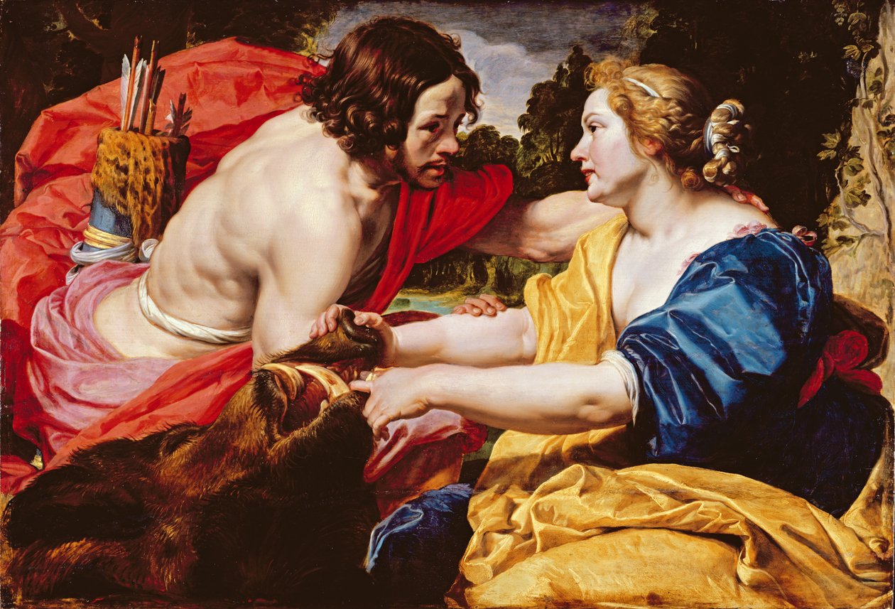 Retornar da caça ou, Meleagro e Atalanta de Abraham Janssens van Nuyssen