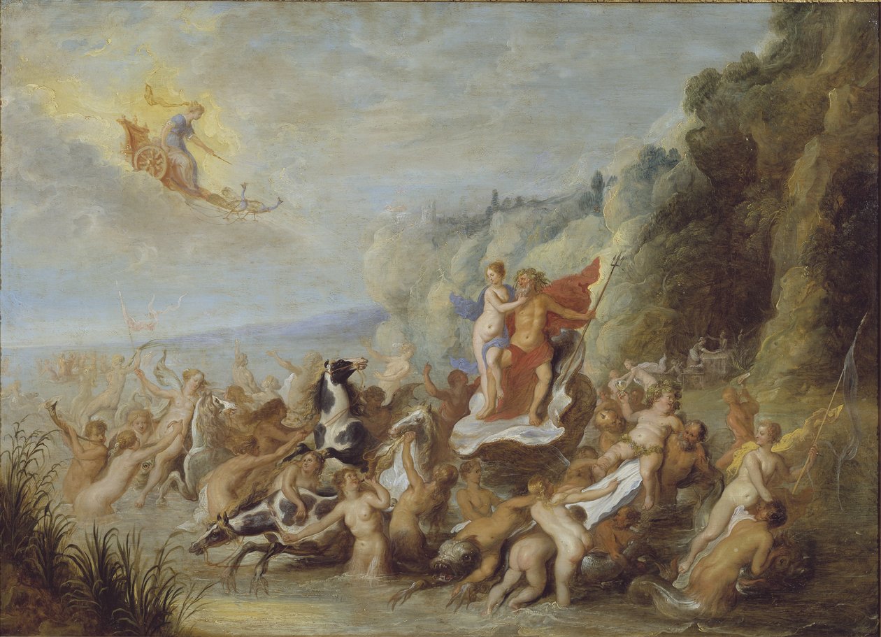 Netuno e Amphitrite de Abraham Jansz. van Diepenbeeck
