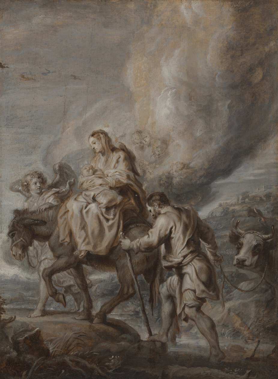 A fuga para o Egito de Abraham Jansz. van Diepenbeeck