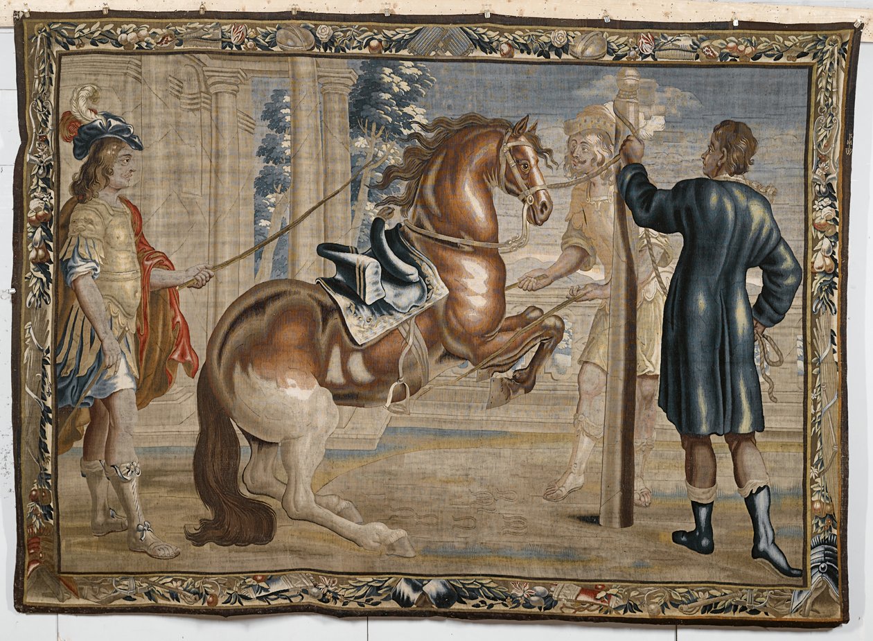 William Cavendish com um cavalo, c.1660 de Abraham Jansz. van after Diepenbeeck