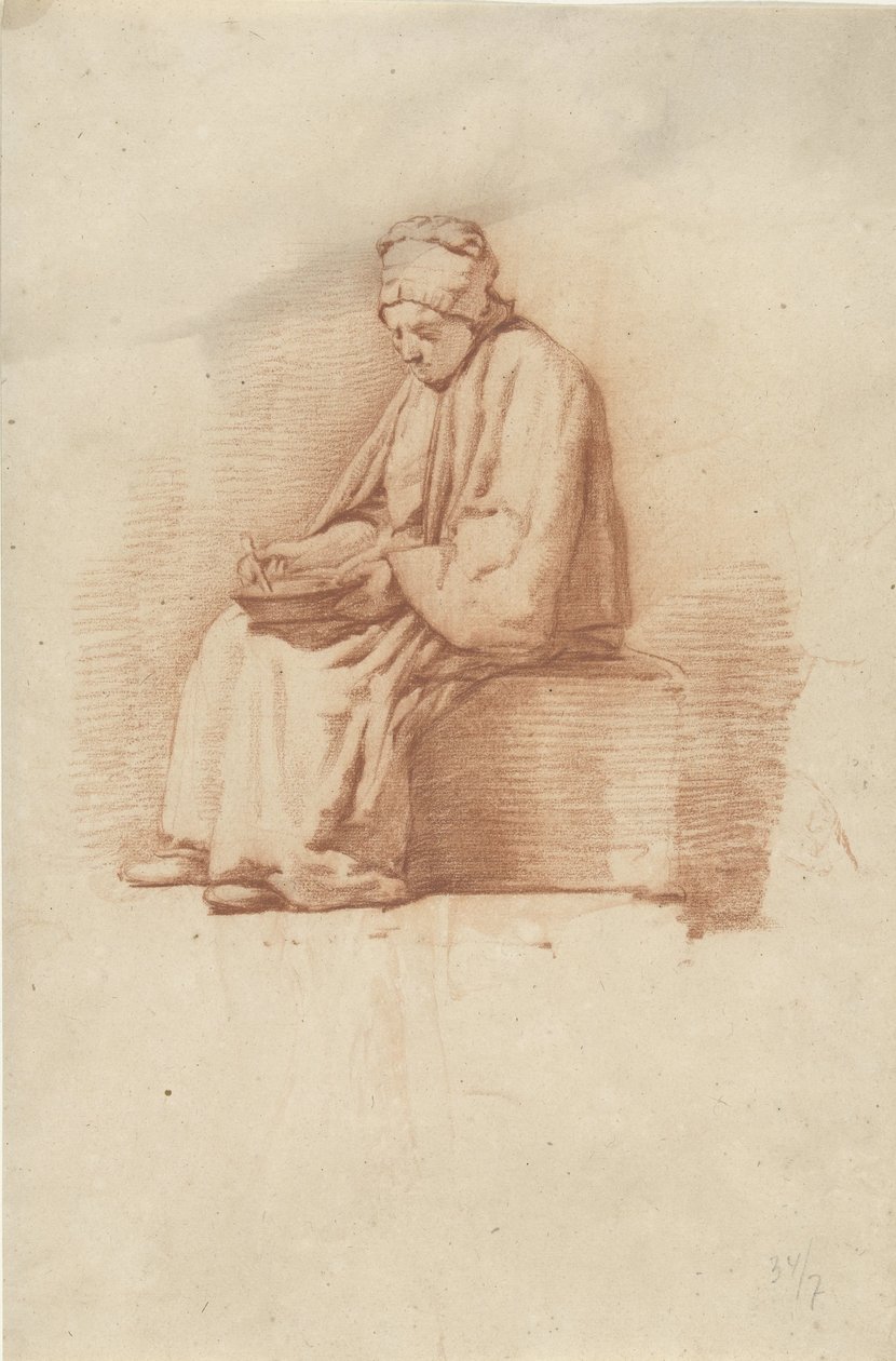 Mulher sentada de Abraham Johannes Ruytenschildt