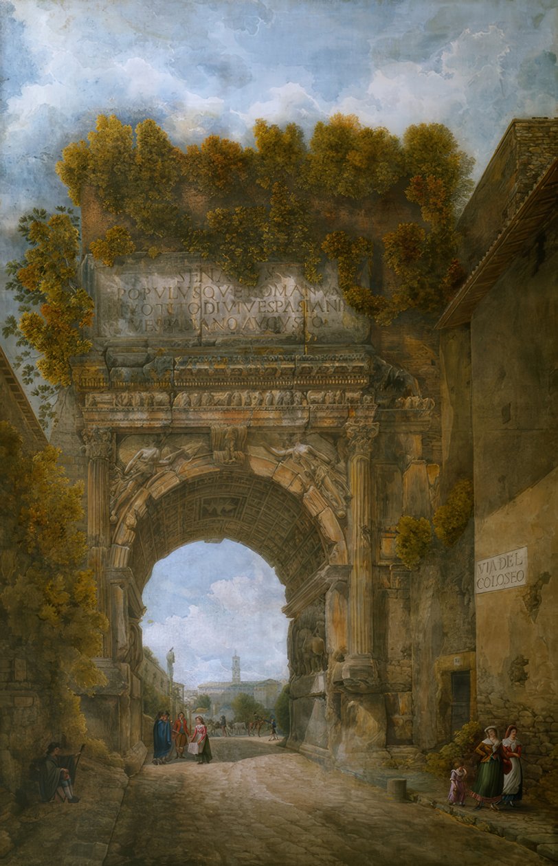 O Arco de Tito de Abraham Louis Rodolphe Ducros