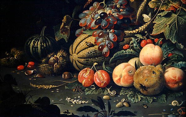 Fruta (óleo sobre tela) (detalhe de 278970) de Abraham Mignon
