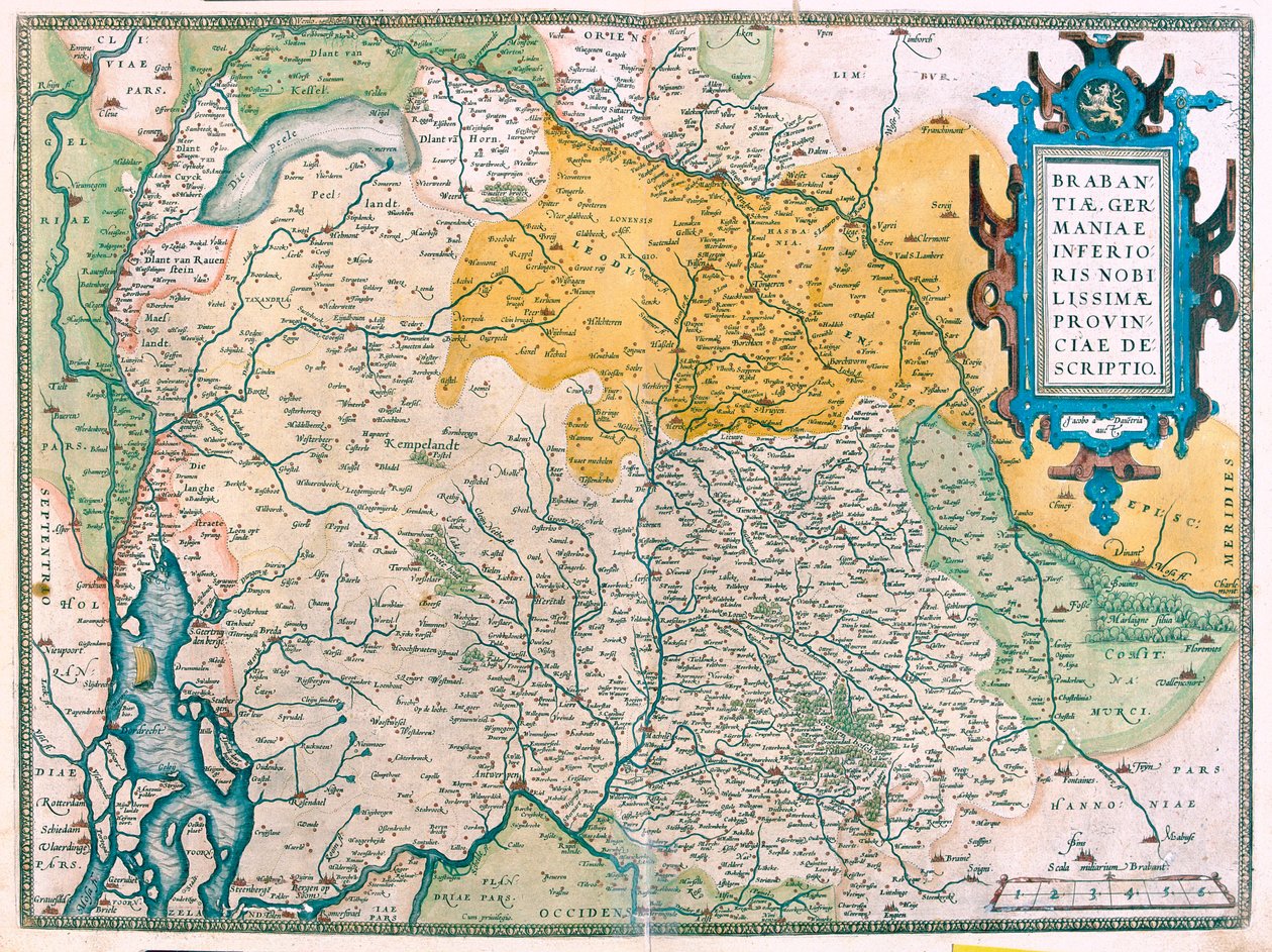 Bélgica, Holanda do Sul de Abraham Ortelius