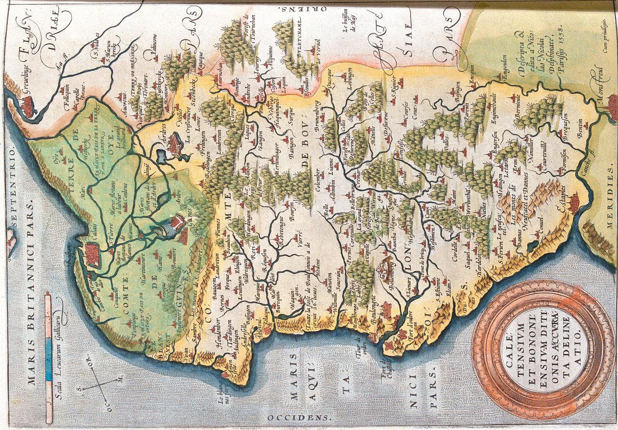 Nord-Pas de Calais , França de Abraham Ortelius