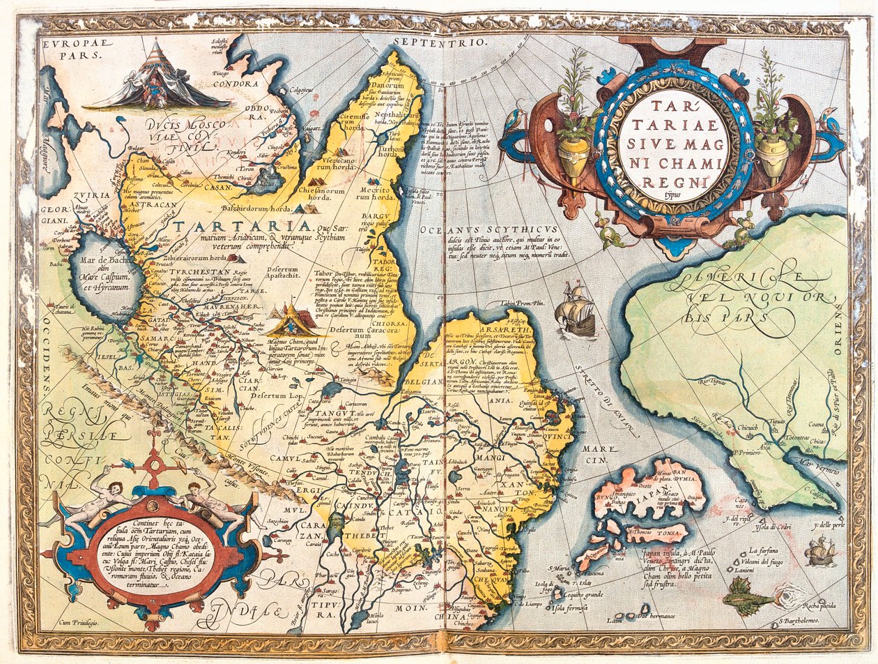 Nordeste da Rússia de Abraham Ortelius