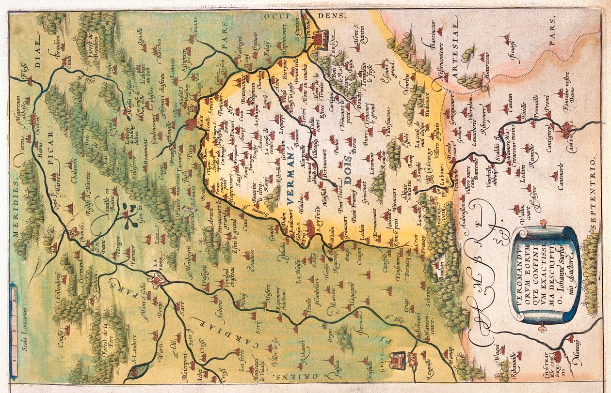 Picardia, Nord-Pas de Calais , França de Abraham Ortelius