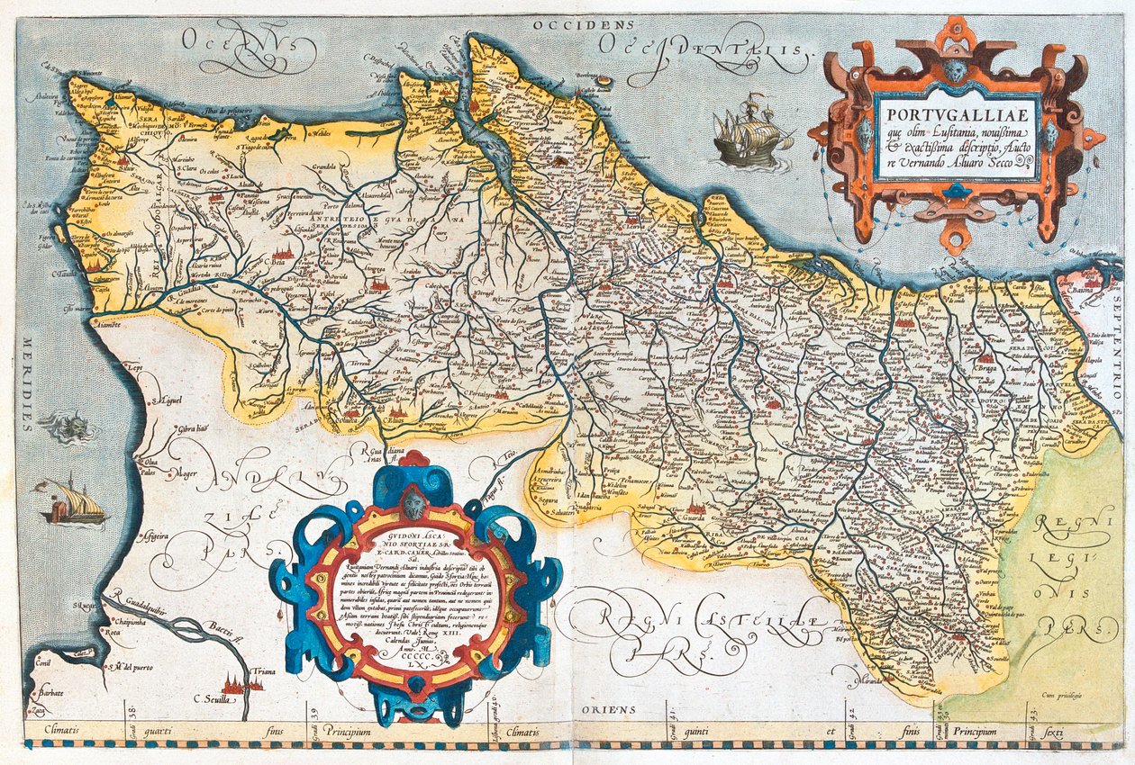 Portugal de Abraham Ortelius