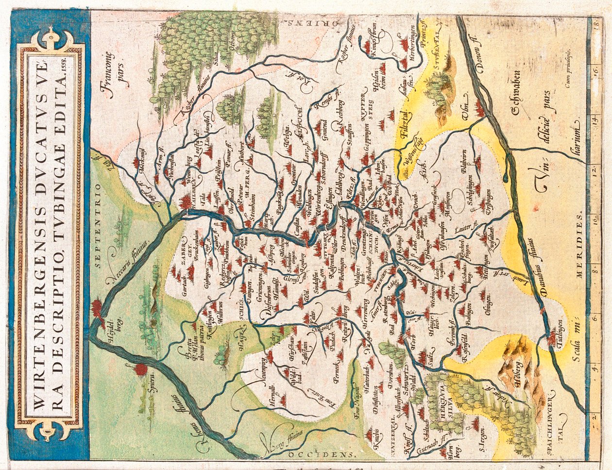 Estado: Baden-Württemberg, Alemanha de Abraham Ortelius