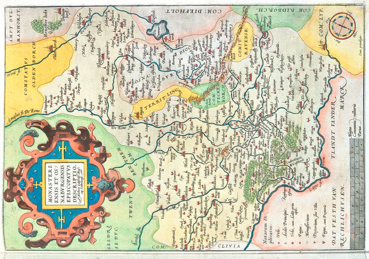 Estado: Renânia do Norte-Vestefália, Baixa Saxónia , Alemanha de Abraham Ortelius