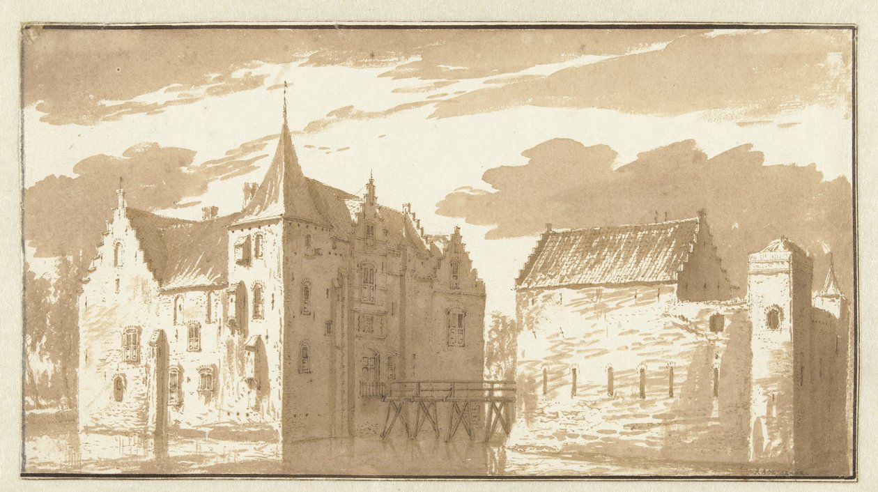 Castelo de Langerak de Abraham Rademaker
