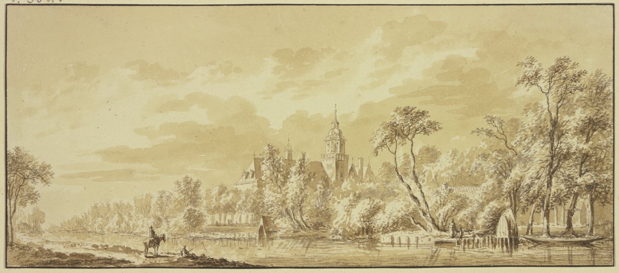 Castelo de Nijenrode no Vecht de Abraham Rademaker