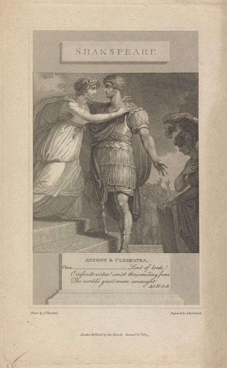 Antony e Cleopatra Act IV Sc. 8 de Abraham Raimbach