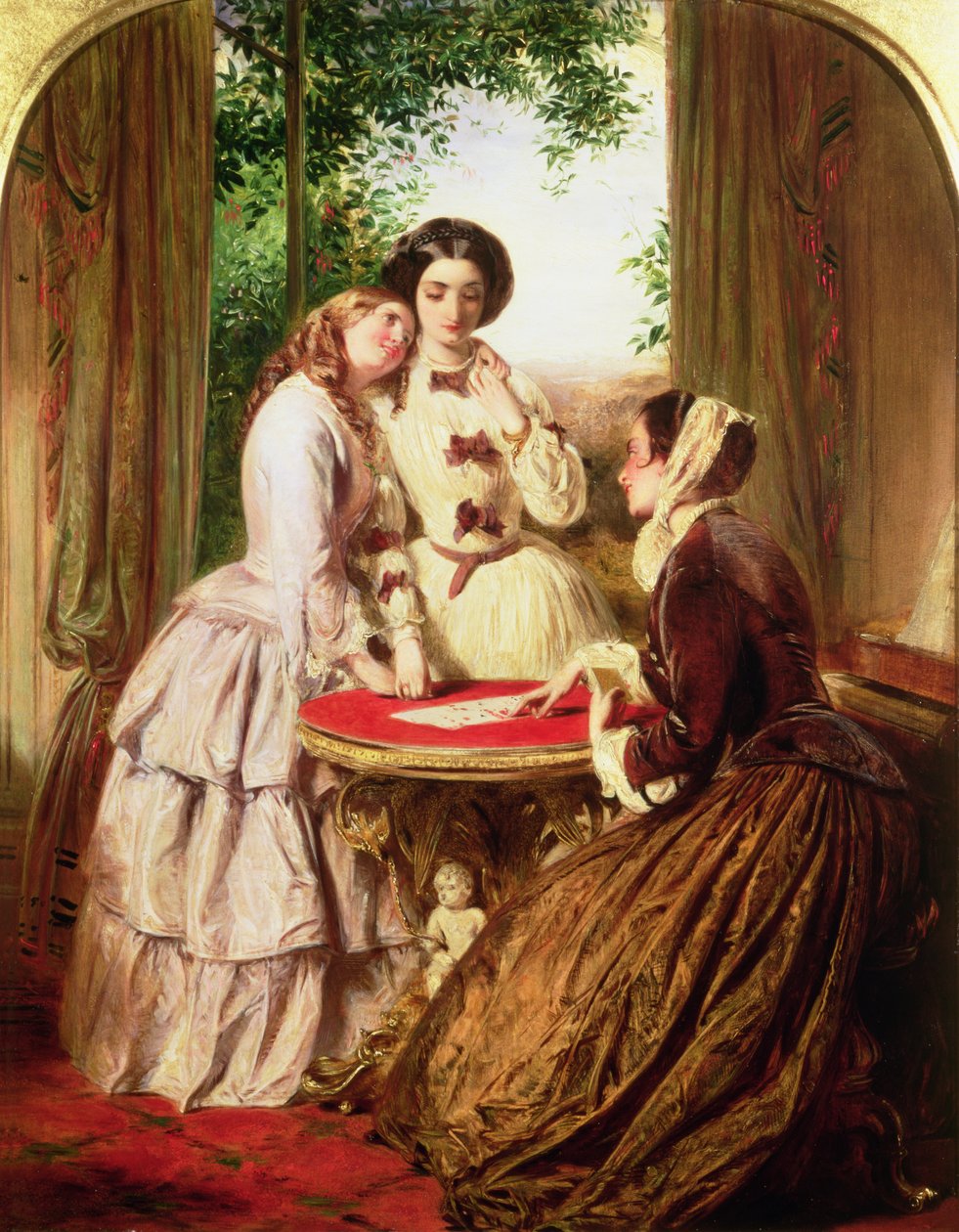 Fortuna duvidosa (óleo sobre painel) de Abraham Solomon