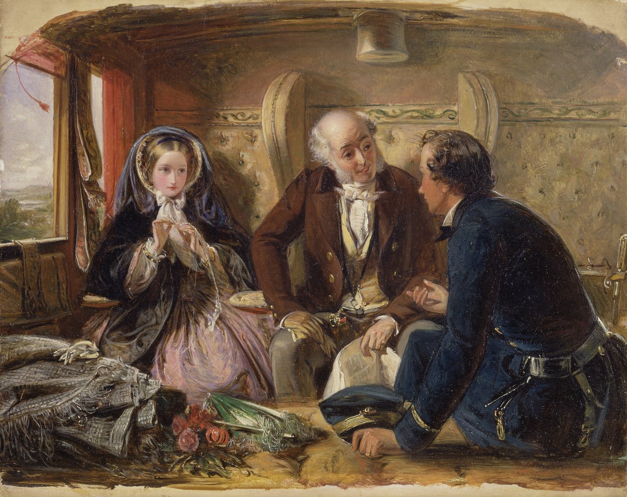 Primeira Classe - A Reunião E na primeira reunião amada., 1855 de Abraham Solomon
