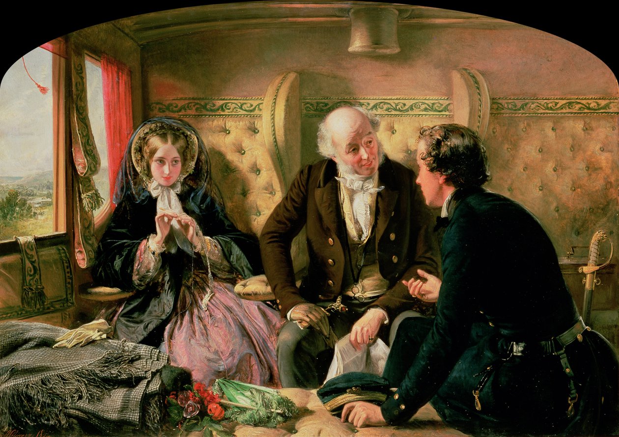 Primeira Classe - A Reunião, c.1854 de Abraham Solomon