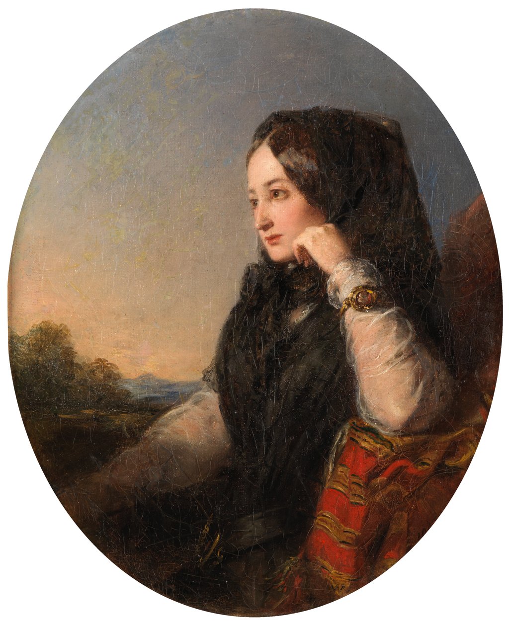 La Tristesse (óleo sobre tela) de Abraham Solomon