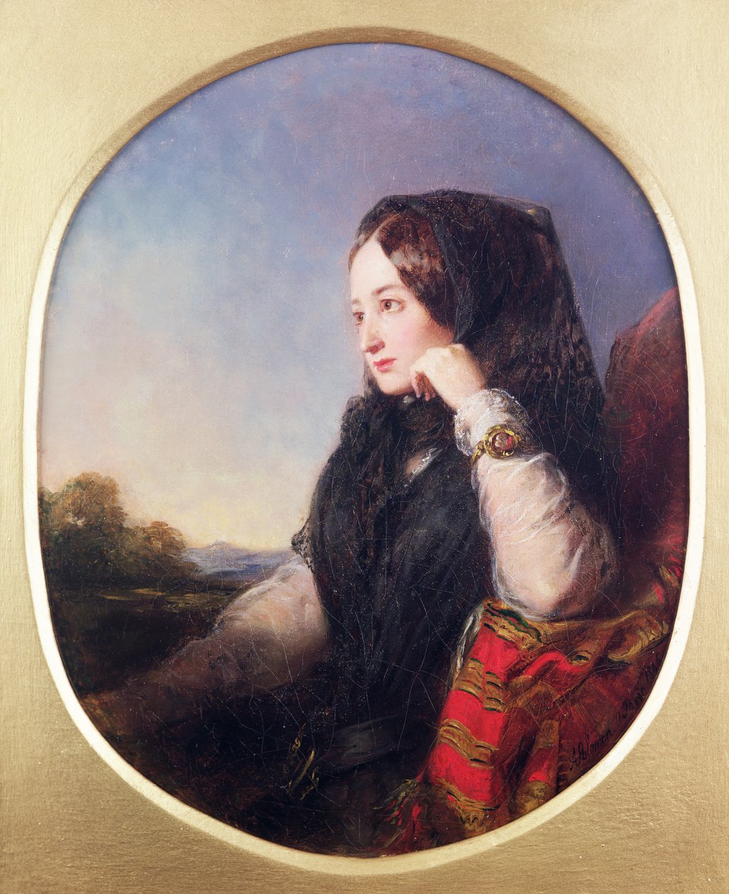Retrato da Condessa Eugenie (1826-1920), 1846 de Abraham Solomon