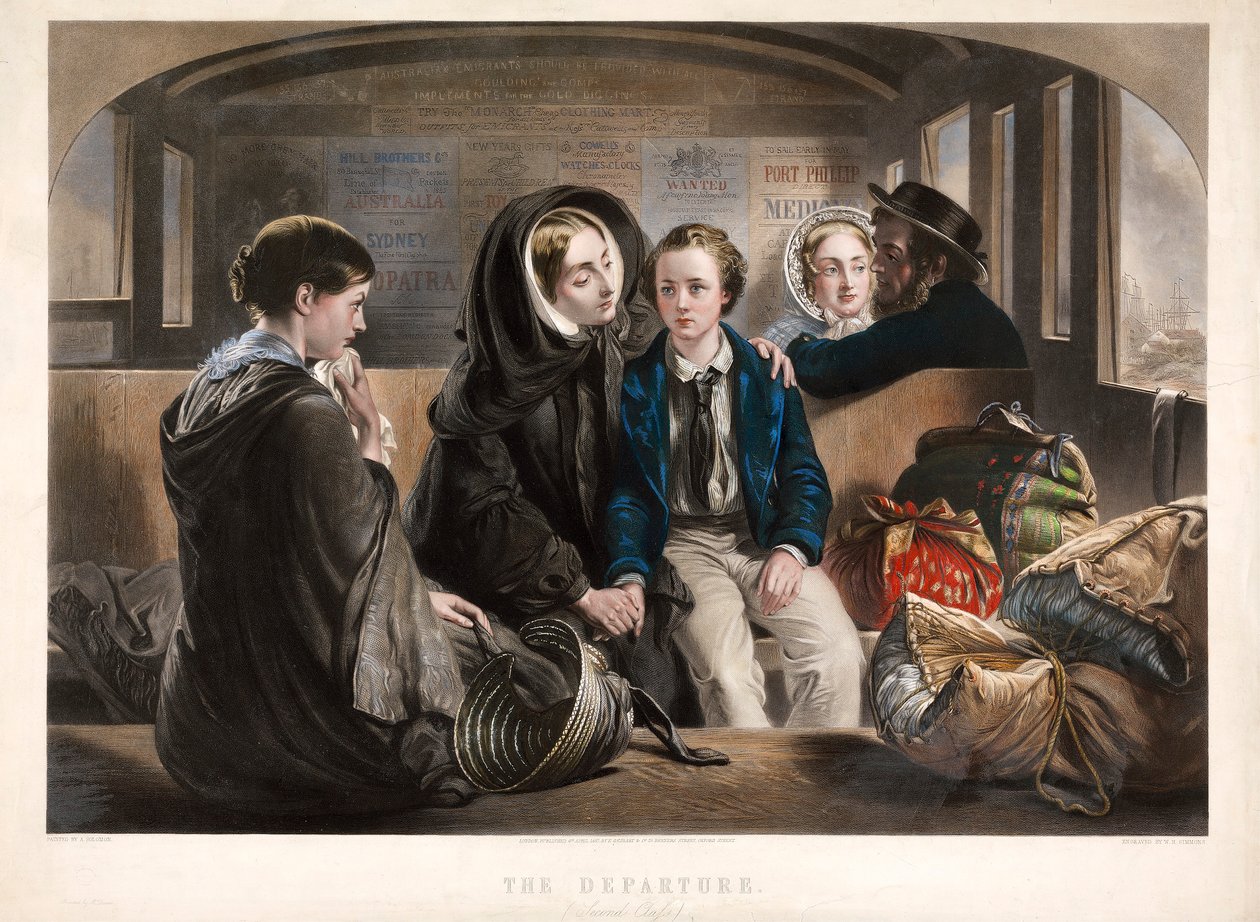 A Partida Segunda Classe, pub. 1857. de Abraham Solomon