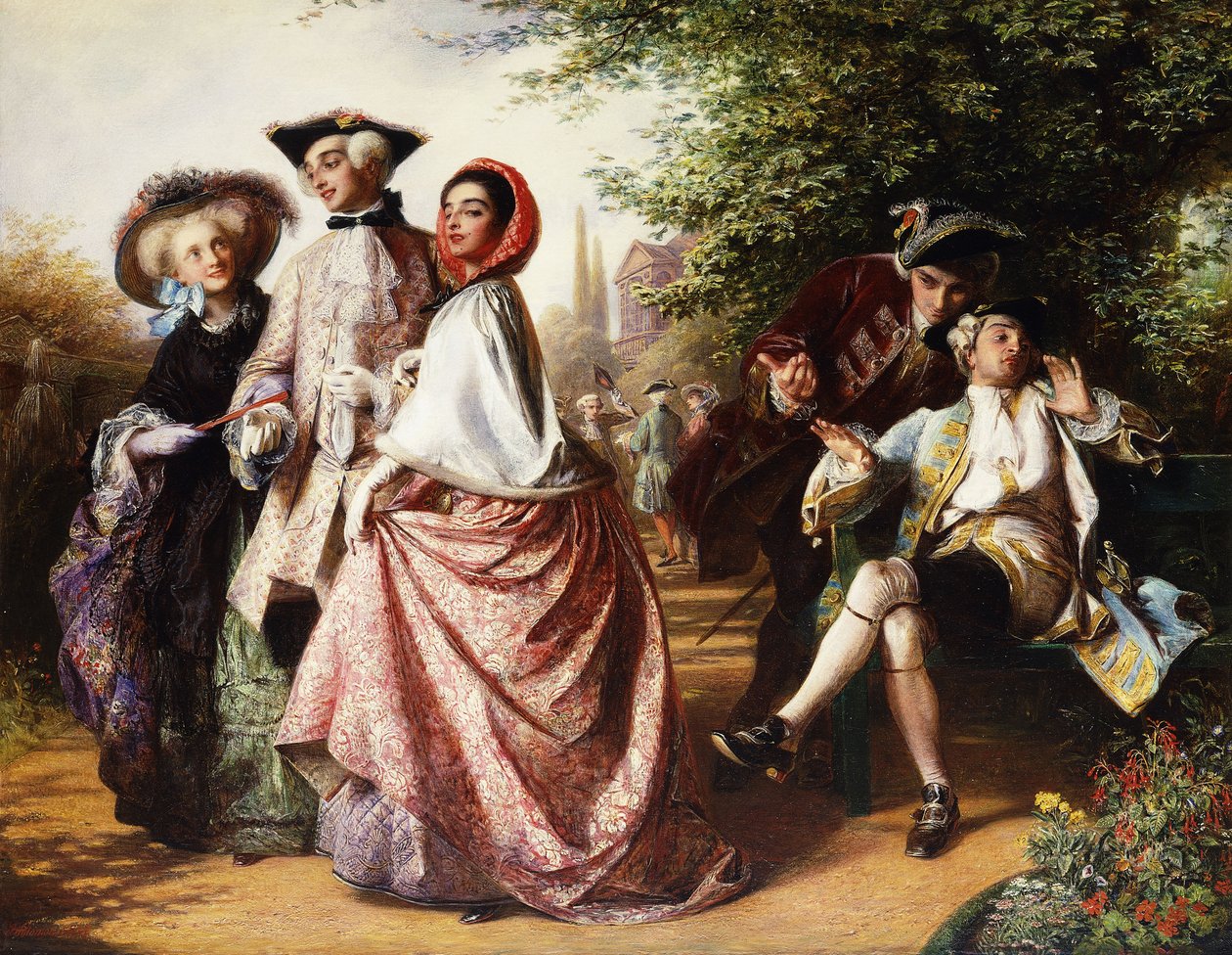 A raposa e as uvas, 1858 de Abraham Solomon